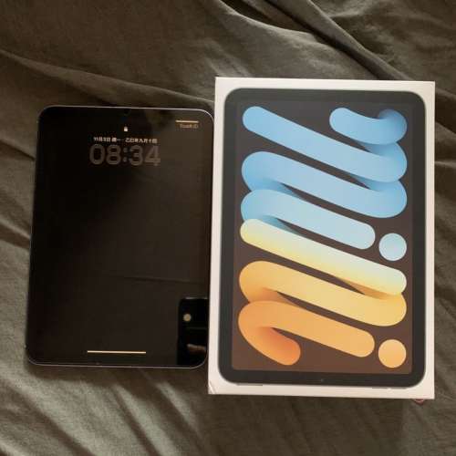 有保99%新Apple iPad mini 7 256GB 5G cellular 電池健康度100% 電池循環次數只有4次