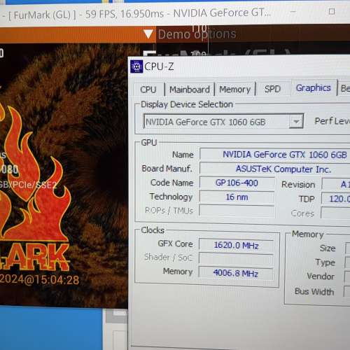 ASUS ROG Strix GTX 1060 OC 6GB 有盒 顯示卡 display card