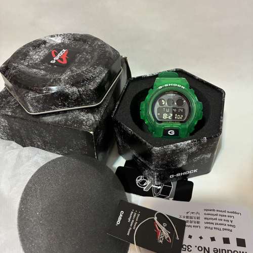 Casio G-Shock 透明綠色手錶 DW6900JT-3