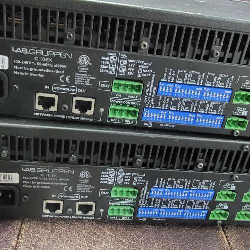 Lab Gruppen C10:8X  8-channel Amplifier  兩部