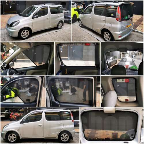 Toyota ECHO VERSO FUNCARGO 全車防曬磁石窗網