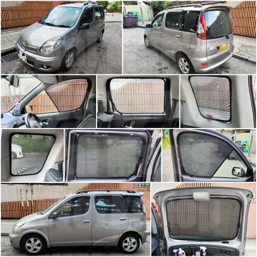 TOYOTA ECHOVERSO 全車防曬磁石窗網