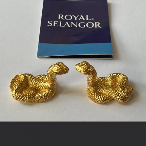 Year of Animal Chopstick Rests Gilded in 24K Gold(Pair)