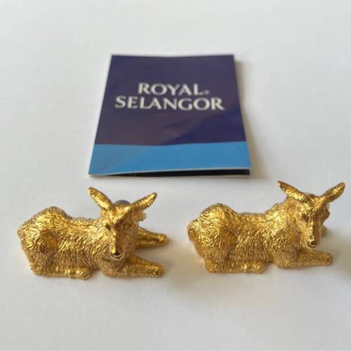 Year of Animal Chopstick Rests Gilded in 24K Gold(Pair)