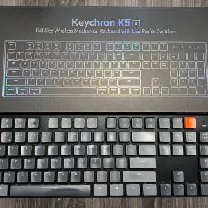 執屋清理 - Keychron K5B1 Low Profile Keyboard 紅軸104Key 鍵盤