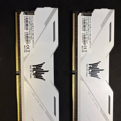 影馳 DDR4 記憶體 8G&times;2 套裝 白色散熱甲 HOF OC Lab Edition