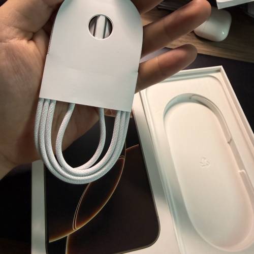 全新16promax 原盒Type C 編織充電線