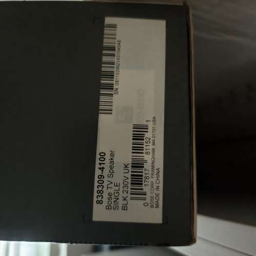85%新BOSE TV SPEAKER 838309-4100
