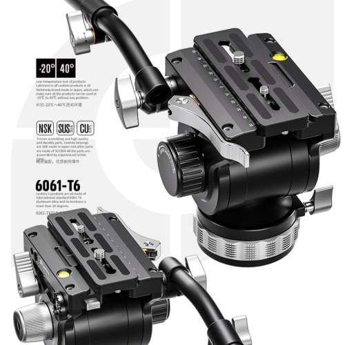 全新 leofoto BV 20 油壓頭 打雀 拍片