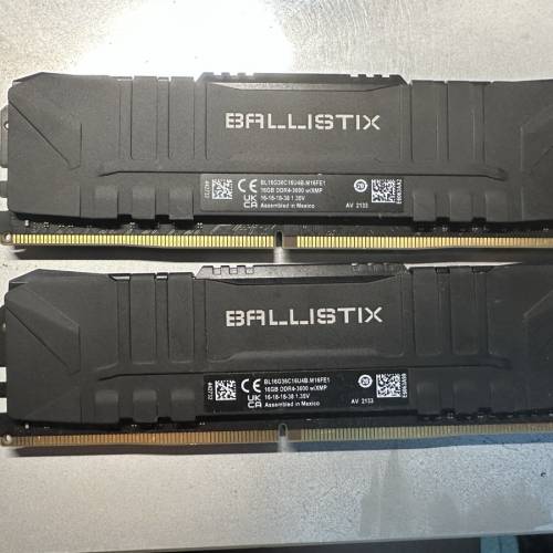 crucial ballistix 2x16gb 32gb ddr4 3600mhz ram