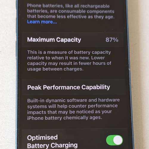 Apple iPhone 13 mini 藍色 256GB (iOS 18) 香港行貨