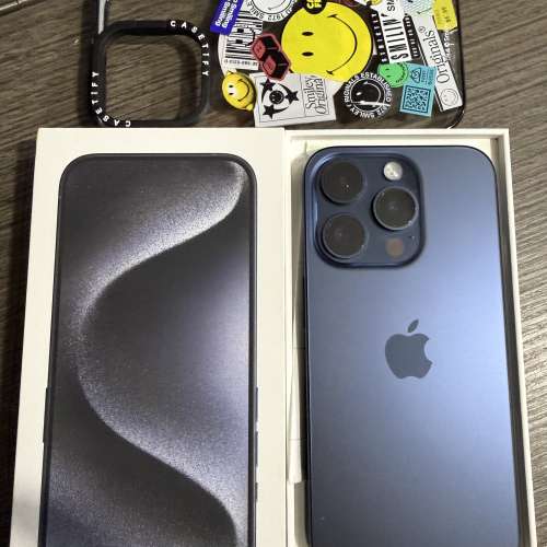 iPhone 15pro 256gb,港行雙卡極新，有單全套齊！