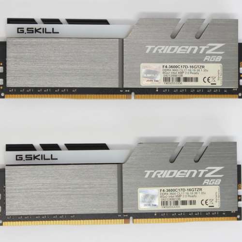 一條180芝奇ddr4 8g x2 16gb 3600hz一對2條，單買180