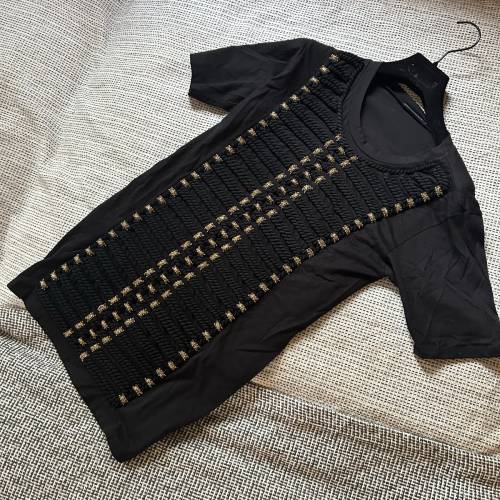 Balmain hand made black top