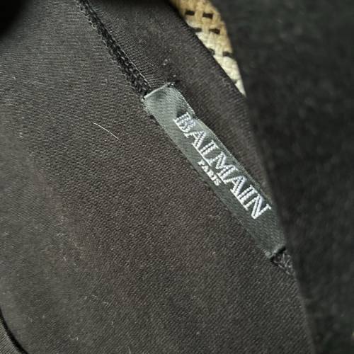 Balmain hand made black top
