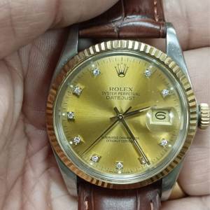好𠃊靚😆 Rolex 16013 金鋼鑽石字 送靚皮帶 $25800