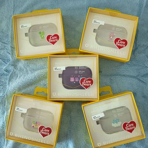 全新 RHINOSHIELD聯乘 Care Bears AirPods Pro 2 保護殼
