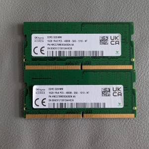 SK Hynix 原廠 DDR5 SODIMM 16x2 32GB 一對