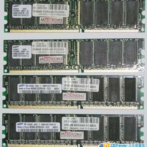 #10] 賣電腦組合配件 : PC game / Joystick / DDR-400 256Mb*4 Ram + others