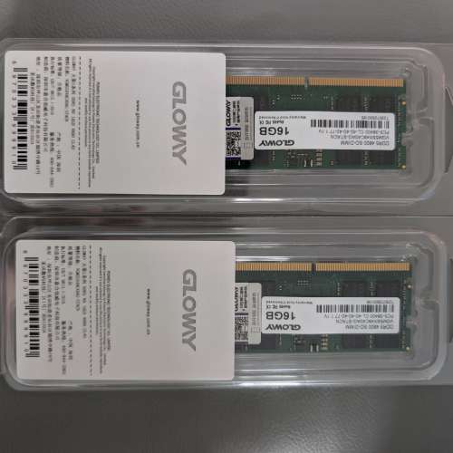 Glowy 光威 DDR5 SODIMM 16GB * 2 32GB 一對