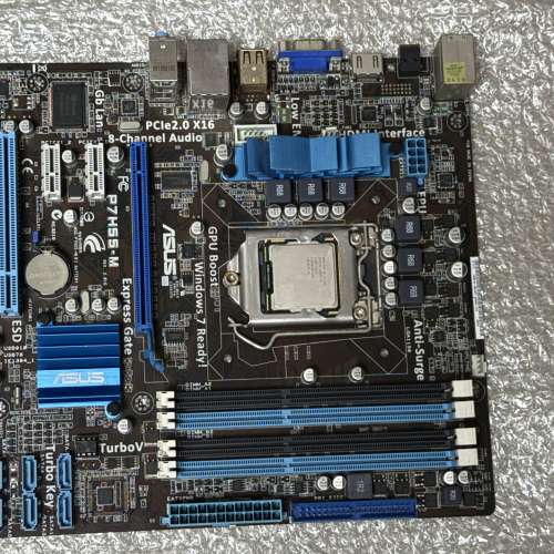 二手 ASUS P7H55-M + I5-760 + 8GB RAM