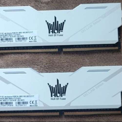Galax Hall Of Fame ddr4 3600 cl17 8GBx2=16GB