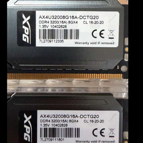 ADATA XPG DDR4 3200 8GBx2=16GB CL16 記憶體RAM