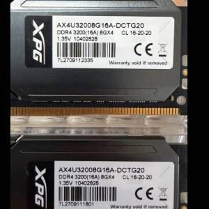 ADATA XPG DDR4 3200 8GBx2=16GB CL16 記憶體RAM
