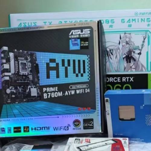 asus b760 ayw d4十12600KF