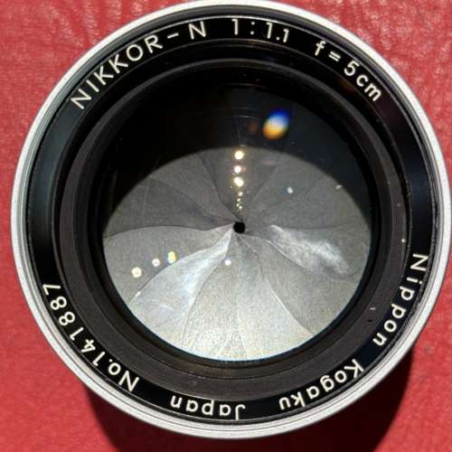 Nikon NIKKOR-N 5cm F1.1 External Bayonet S Mount with adapter to Sony E and UV