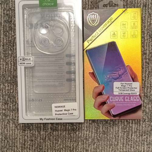 全新(New) &bull; Honor Magic7 Pro 保護套 及 玻璃貼