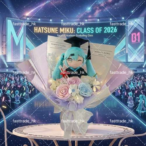 睇下文、兩個價錢‼️‼️日本絕版 初音未來公仔花束 初音未來畢業公仔花束 初音花...