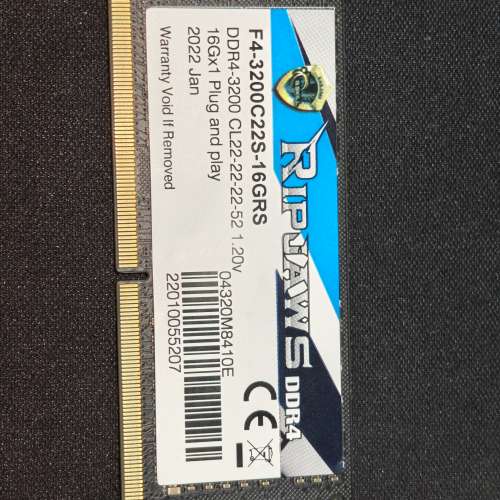 G. Skill DDR4 3200MHz 16G SODIMM