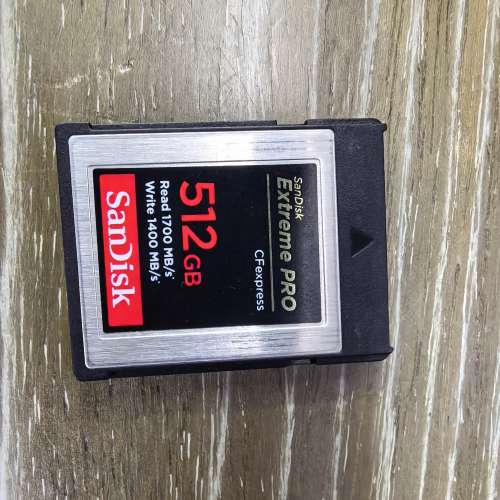 Sandisk extreme pro 512g cfexpress b and card reader