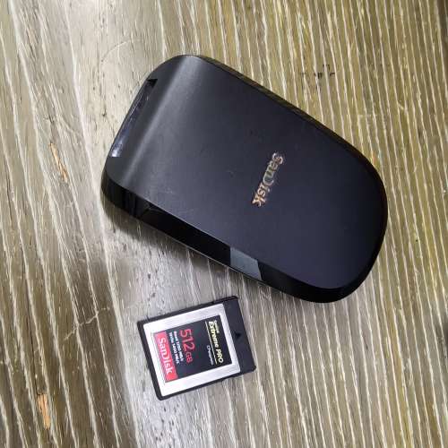 Sandisk extreme pro 512g cfexpress b and card reader