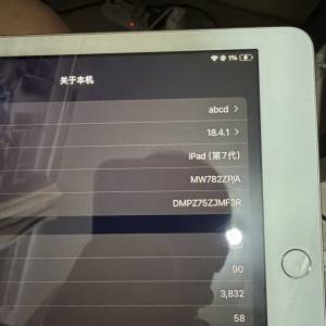 2019 iPad 7 WiFi 128GB 银色
