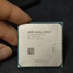 am4平台亮機u 200GE內內置顯卡+散熱器