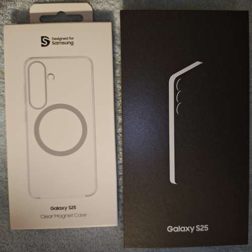 全新三星官網行貨手機霧砂灰 Samsung Galaxy S25 12GB/256GB 連原廠透明磁吸保護殼