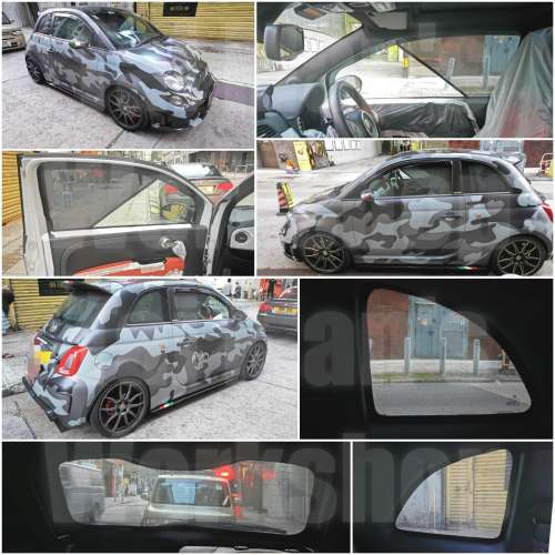FIAT 500 全車防曬磁石窗網