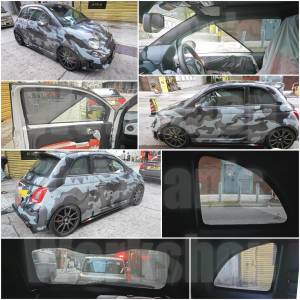 FIAT 500 全車防曬磁石窗網
