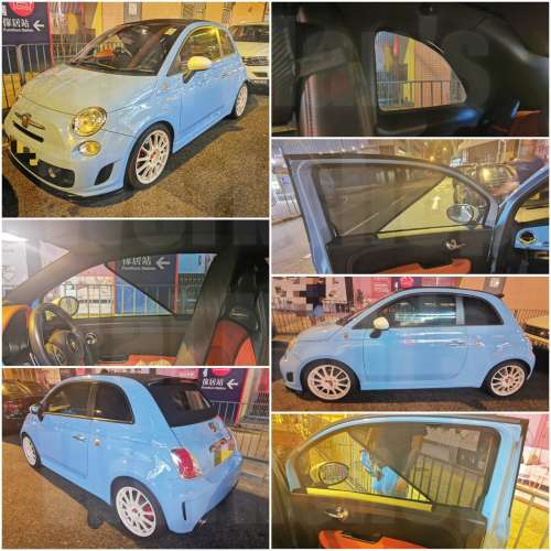 FIAT 500 全車防曬磁石窗網