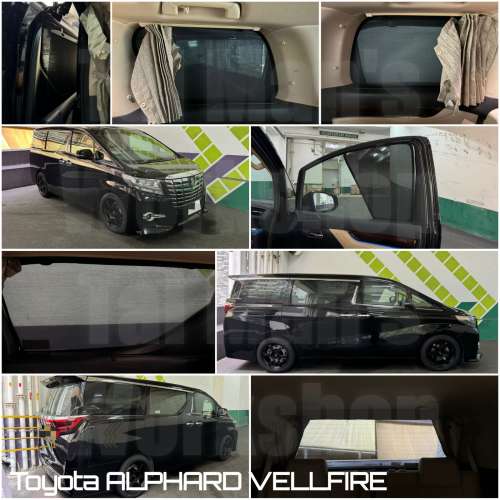 Toyota Alphard Vellfire 全車防曬磁石窗網