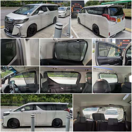 Toyota Alphard Vellfire 30 全車防曬磁石窗網;