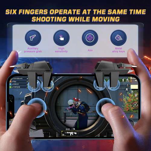 X Weapon  Mobile Gaming Trigger Controller -Combo Button Suit
