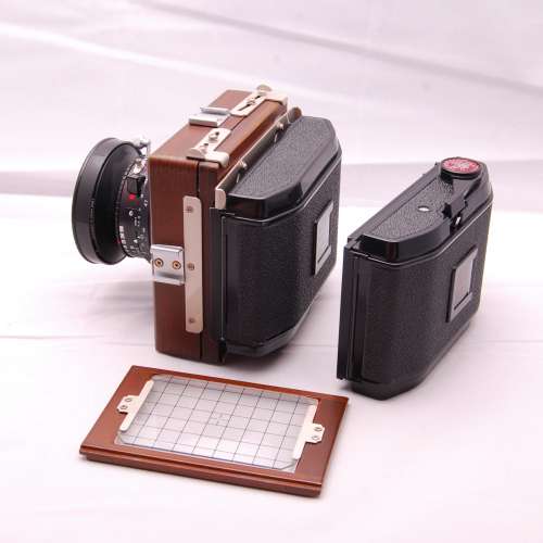 Schneider 47mm XL with wooden camera 6x9 4x5