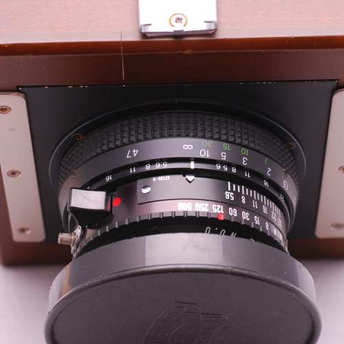Schneider 47mm XL with wooden camera 6x9 4x5