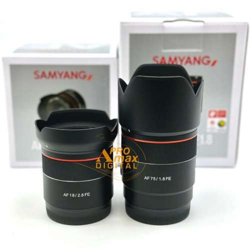 🔥618限時優惠🔥全新雙鏡套裝❗️ Samyang AF 18mm F2.8 FE + AF 75mm F1.8 FE for...