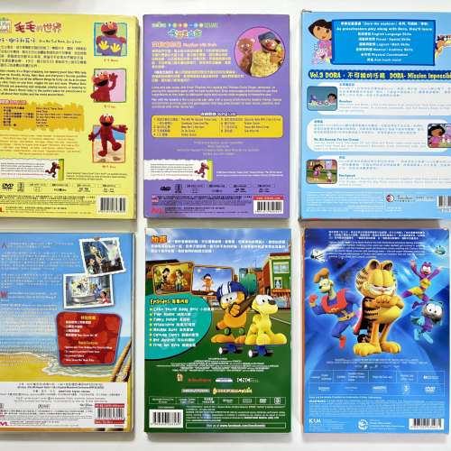 DVD 迪士尼 史迪仔開心逐個捉、Doro 愛探險的朵拉、加菲貓 難聽的歌聲、Let The Fu...