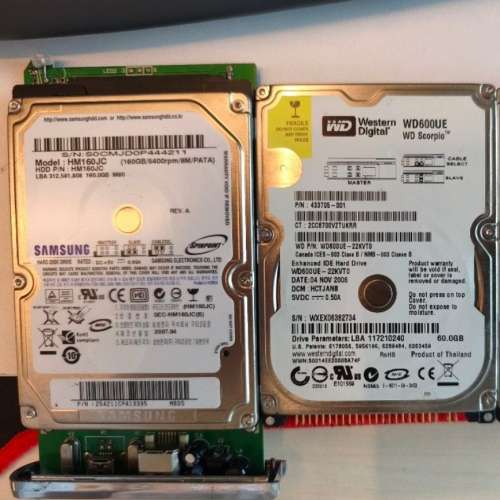 2.5" IDE HDD SATA 硬碟硬盤Harddisk