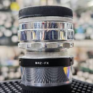 八羽怪 Helios-44-2 58/2 M42 58MM 58 連 mount 可轉 Fujifilm 富士 X XF 90% 功能...
